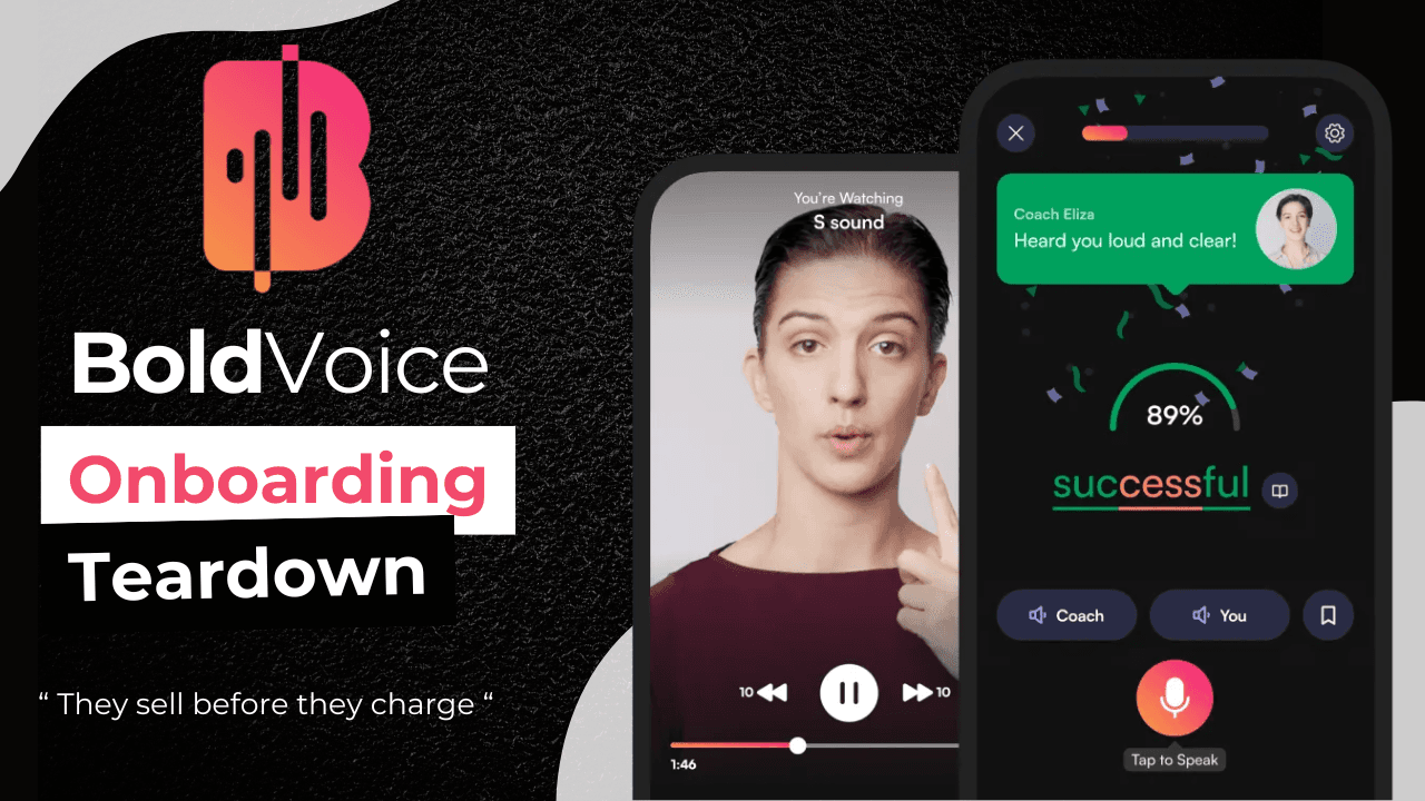 Bold Voice Onboarding Teardown: How 5 Screens Carry the Entire Conversion Engine